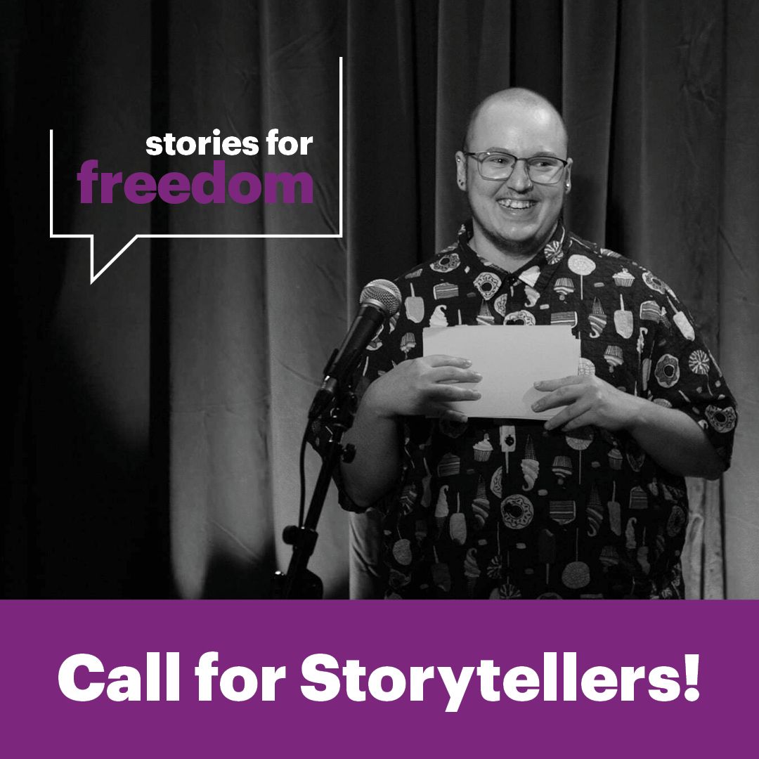 Storytelling Opportunity: Apply to "Stories for Freedom" by March 15th!